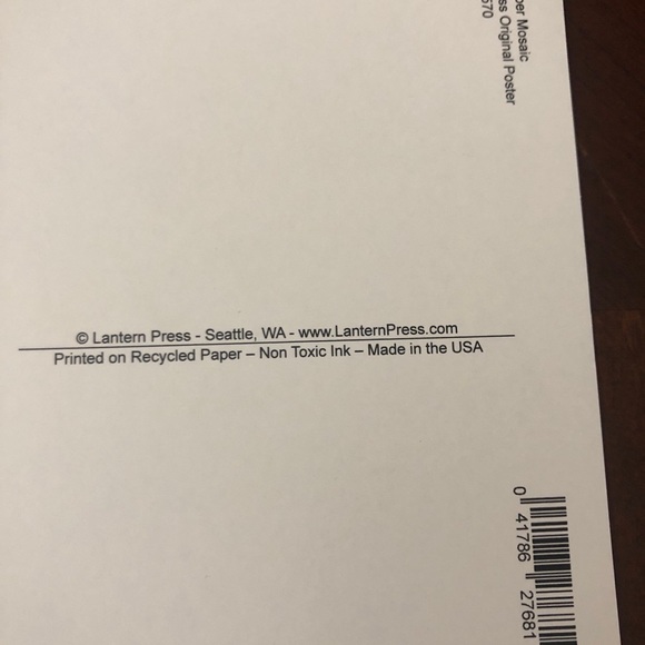 Lantern Press, Jellyfish, Paper Mosaic, Postcard - Picture 3 of 3